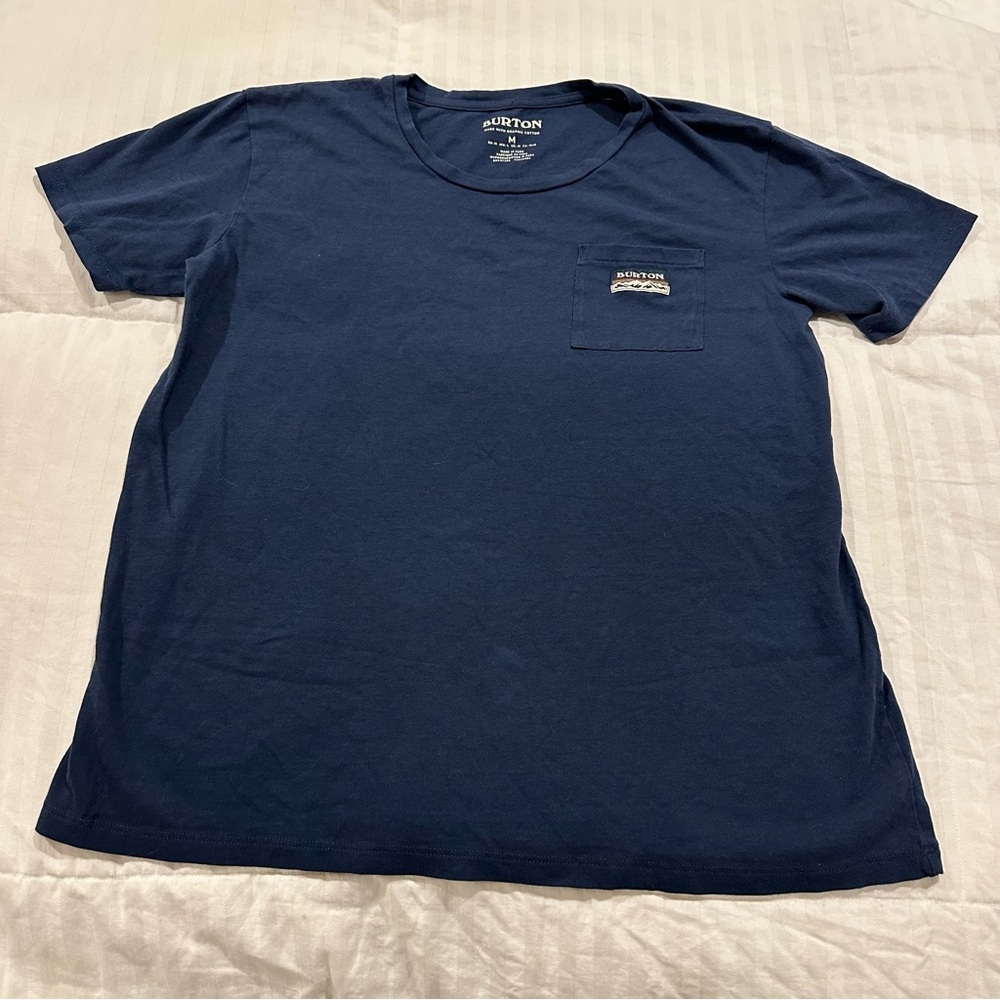 Burton women’s medium organic cotton Dark Blue Short Sleeve Tee